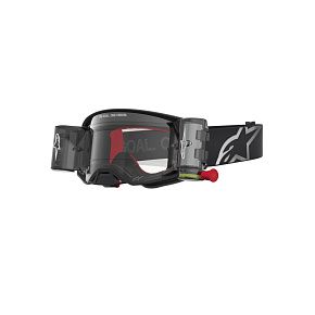 brýle SUPERTECH FIRMA ROLL-OFF WIDE VISION, ALPINESTARS (černá/stříbrná, čiré plexi a roll-off systém) 2027