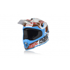 motokros přilba Acerbis Junior Steelbílá/modrá motokros přilba Acerbis Junior Steelbílá/modrá