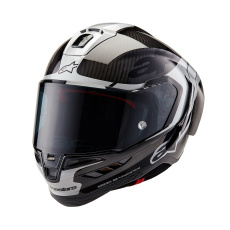 přilba SUPERTECH R10 ELEMENT, ALPINESTARS (karbon/stříbrná/černá) 2025 přilba SUPERTECH R10 ELEMENT, ALPINESTARS (karbon/stříbrná/černá) 2025