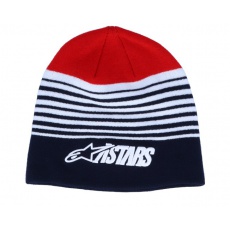 Alpinestars Purps čepice Navy/White/Red Beanie 