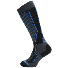 lyžařské ponožky BLIZZARD Profi ski socks, black/anthracite/blue lyžařské ponožky BLIZZARD Profi ski socks, black/anthracite/blue