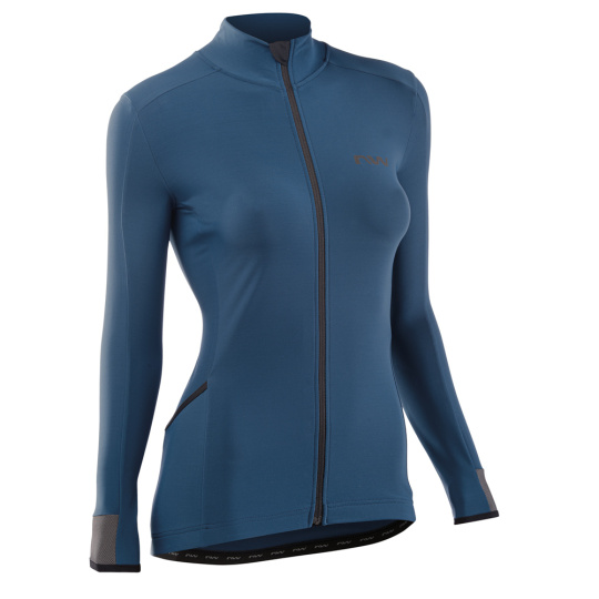 Dámský cyklo dres Northwave Fahrenheit Wmn Jersey Ls  Deep Blue