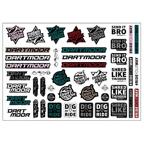 Dartmoor Sticker sheet A3 Dartmoor V3 - aršík samolepek Dartmoor Sticker sheet A3 Dartmoor V3 - aršík samolepek