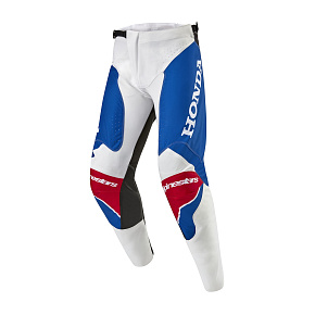 kalhoty RACER ICONIC HONDA kolekce, ALPINESTARS (bílá/modrá/červená/černá) 2027