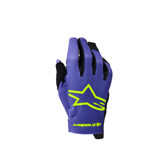 rukavice RADAR YOUTH, ALPINESTARS, dětské (fialová/žlutá fluo) 2026
