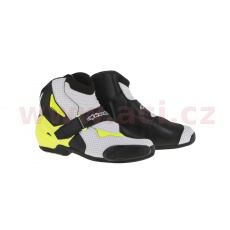 boty SMX-1 R VENTED, ALPINESTARS (černé/bílé/žluté fluo, perforovaná kůže) boty SMX-1 R VENTED, ALPINESTARS (černé/bílé/žluté fluo, perforovaná kůže)