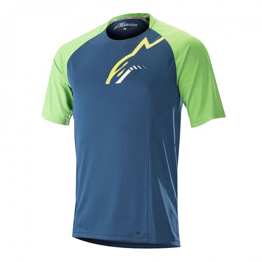 Alpinestars Trailstar SS Jersey dres Poseidon Blue Summer Green