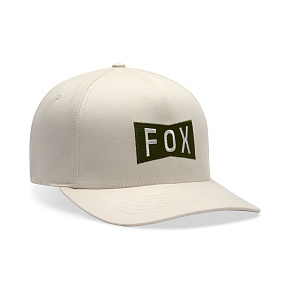 Pánská čepice Fox Typeface Flexfit Hat Off White Pánská čepice Fox Typeface Flexfit Hat Off White