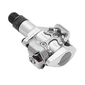 pedály SHIMANO SPD PD-M505S stříbrné s kufry SM-SH51, v krabičce pedály SHIMANO SPD PD-M505S stříbrné s kufry SM-SH51, v krabičce
