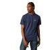 Pánské triko Fox Finisher Ss Tech Tee Heather Deep Cobalt 