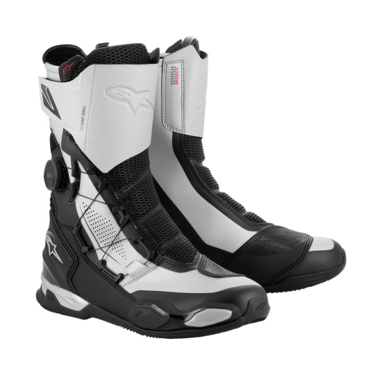 boty SP-X BOA, ALPINESTARS (černá/stříbrná) 2024