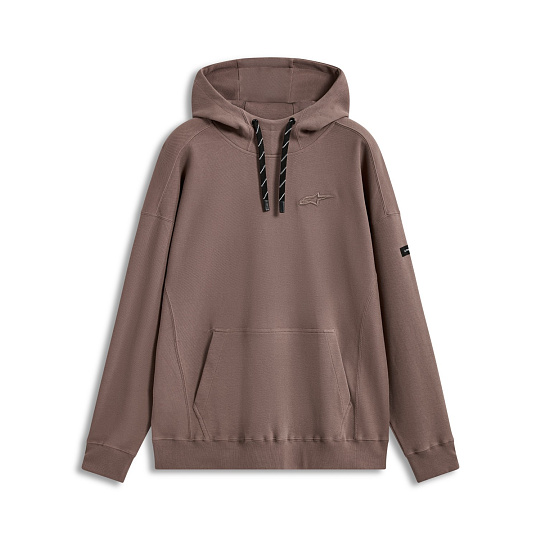 mikina CAMINO TEXTURED OVERSIZED HOODIE, ALPINESTARS (světle hnědá)