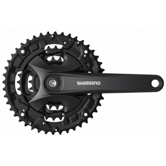kliky SHIMANO FC-MT101-L 170mm 40-30-22, černé, s krytem, 9 speed, pro osu čtyřhran