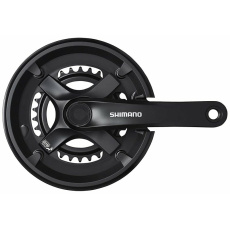 kliky SHIMANO Tourney FC-TX501-L 175mm 46-30 zubů, černé s krytem, v krabičce