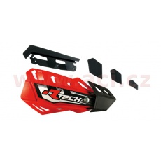 plasty krytů páček FLX / FLX ALU / FLX ATV, RTECH (červeno-černé, pár)