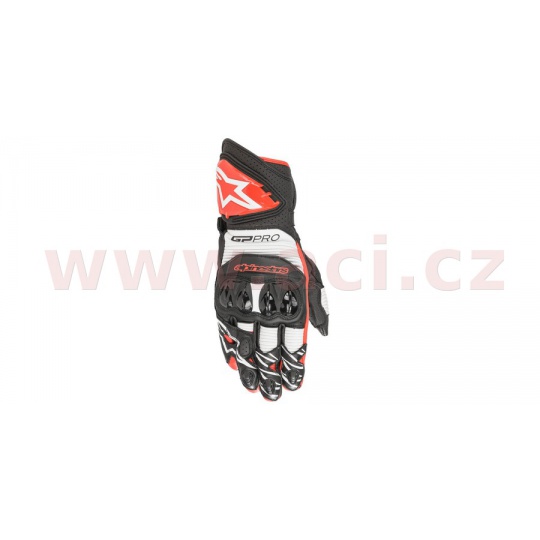 rukavice GP PRO R 3, ALPINESTARS (černá/bílá/červená)