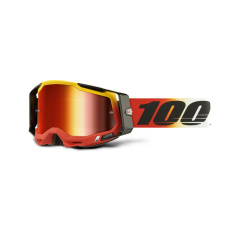 RACECRAFT 100% brýle OGUSTO, červené zrcadlové plexi RACECRAFT 100% brýle OGUSTO, červené zrcadlové plexi