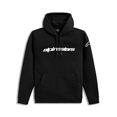 mikina RACE WORDMARK HOODIE, ALPINESTARS (černá/bílá)