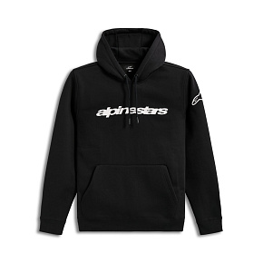 mikina RACE WORDMARK HOODIE, ALPINESTARS (černá/bílá)