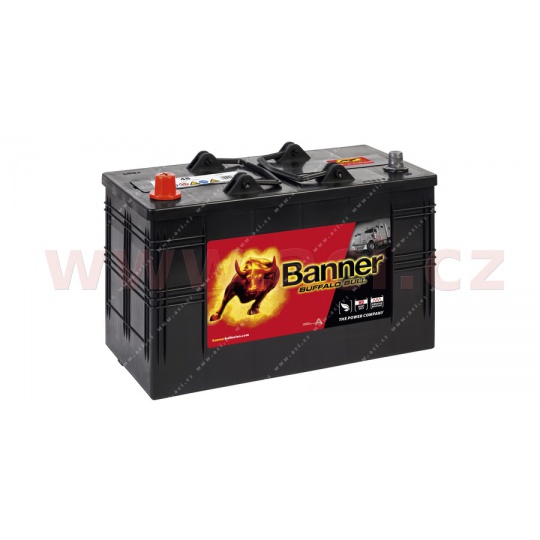110Ah baterie 800A, levá BANNER Buffalo Bull 344x172x214(230)