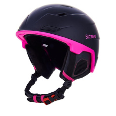 BLIZZARD W2W Double ski helmet, black matt/magenta, 2023