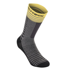 Alpinestars Drop 19 ponožky - Mid Gray/Yellow Alpinestars Drop 19 ponožky - Mid Gray/Yellow