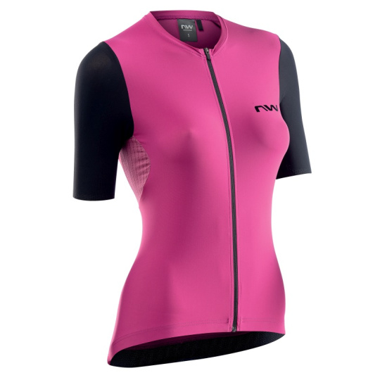 Dámský dres Northwave Extreme Woman Jersey hort leeve  Pink Orchid Blk