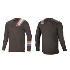 Alpinestars ALPS 4.0 L/S dres - Melange/Dark Gray/Teal Red Alpinestars ALPS 4.0 L/S dres - Melange/Dark Gray/Teal Red