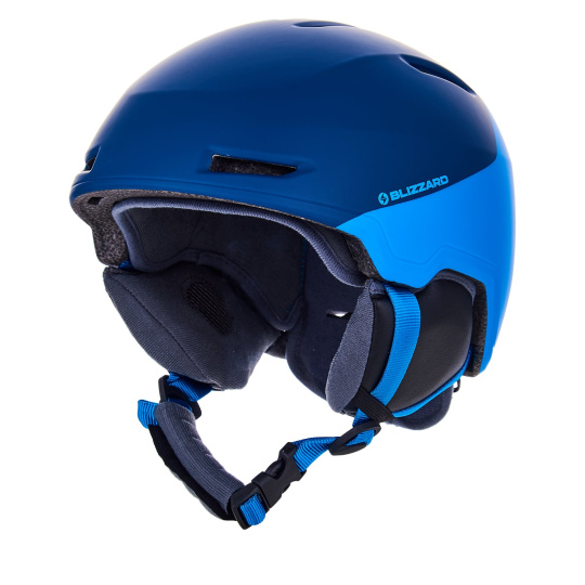 BLIZZARD Viper ski helmet junior, dark blue matt/bright blue matt, 2023