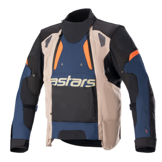 bunda HALO DRYSTAR, ALPINESTARS (tmavě modrá/khaki/oranžová/černá) 2024