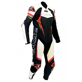 Moto kombinéza RICHA FRANCORCHAMPS jednodílná červená/fluo žlutá - nadměrná velikost Moto kombinéza RICHA FRANCORCHAMPS jednodílná červená/fluo žlutá - nadměrná velikost