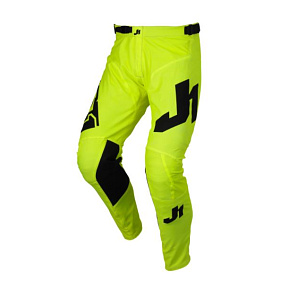 Dětské moto kalhoty JUST1 J-ESSENTIAL fluo žluté Dětské moto kalhoty JUST1 J-ESSENTIAL fluo žluté