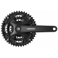 kliky SHIMANO FC-MT100-L 175mm 40-30-22, černé, bez krytu, 9 speed, pro osu čtyřhran