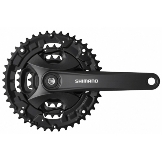 kliky SHIMANO FC-MT100-L 175mm 40-30-22, černé, bez krytu, 9 speed, pro osu čtyřhran