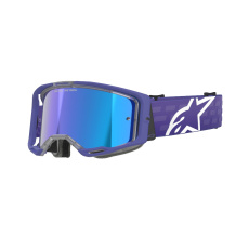 brýle VISION 8 CORP, ALPINESTARS (fialová, zrcadlové modré plexi) 2025 brýle VISION 8 CORP, ALPINESTARS (fialová, zrcadlové modré plexi) 2025