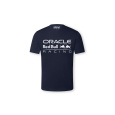 Red Bull Racing F1 dětské volnočasové tričko Core tmavě modré - JS - 134 CM