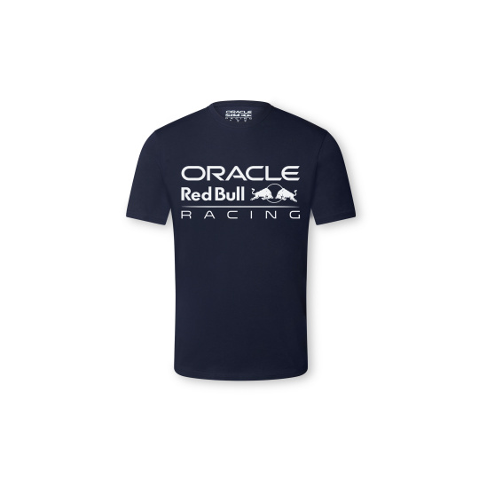 Red Bull Racing F1 dětské volnočasové tričko Core tmavě modré - JS - 134 CM
