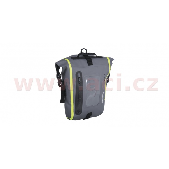 tankbag na motocykl Aqua M8, OXFORD (černý/šedý/žlutý fluo, s magnetickou základnou, objem 8 l)