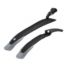 Blatníky FORCE WARD, 24"- 29" plast, černo-šedé Blatníky FORCE WARD, 24"- 29" plast, černo-šedé