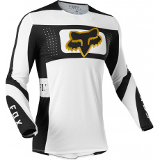 Pánský MX dres Fox Flexair Mirer Jersey White/Black Pánský MX dres Fox Flexair Mirer Jersey White/Black