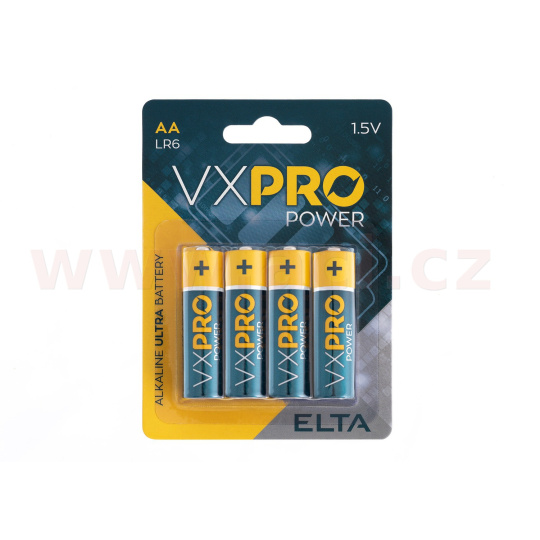 baterie alkalická UltraDigital AA LR6, 1.5 V (4 ks)