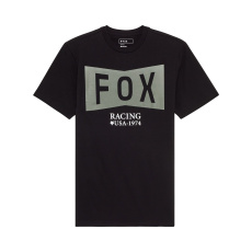 Pánské triko Fox Typeface Ss Prem Tee  Black