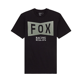 Pánské triko Fox Typeface Ss Prem Tee Black Pánské triko Fox Typeface Ss Prem Tee Black