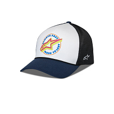 kšiltovka AORBIT TRUCKER, ALPINESTARS (bílá/modrá/černá)