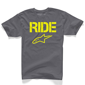 Alpinestars tričko RIDE solid šedé - Charcoal - velikost L Alpinestars tričko RIDE solid šedé - Charcoal - velikost L