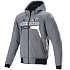 bunda CHROME IGNITION HOODIE, ALPINESTARS (šedá/bílá/černá/červená) 2026