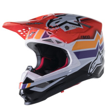 přilba SUPERTECH S-M10 edice TROY LEE DESIGNS, ALPINESTARS (oranžová/žlutá/fialová/bílá/černá) přilba SUPERTECH S-M10 edice TROY LEE DESIGNS, ALPINESTARS (oranžová/žlutá/fialová/bílá/černá)