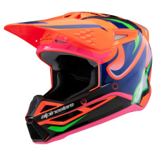 přilba S-M3 edice HAIDEN DEEGAN, ALPINESTARS, dětská (oranžová fluo/fialová/růžová/zelená) 2026