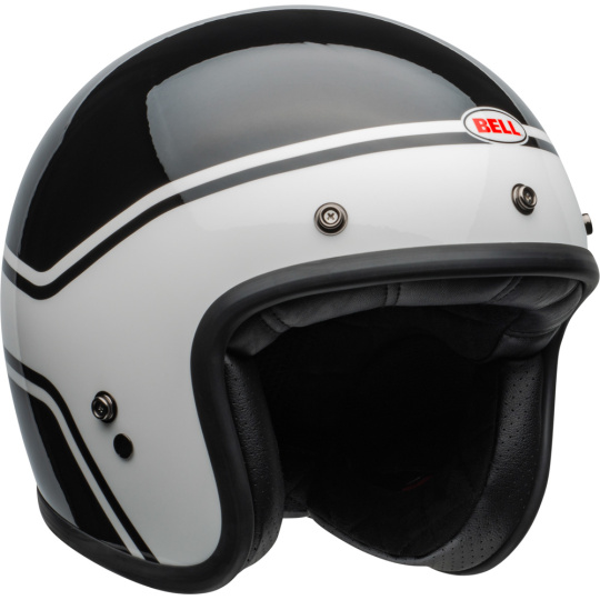 Motocyklová přilba Bell Bell Custom 500 DLX treak Helmet  Gloss Black/White