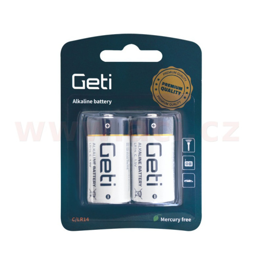 baterie alkalická typ C, LR14, 1.5 V (2 ks)